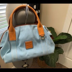 Dooney & Bourke blue top handle satchel